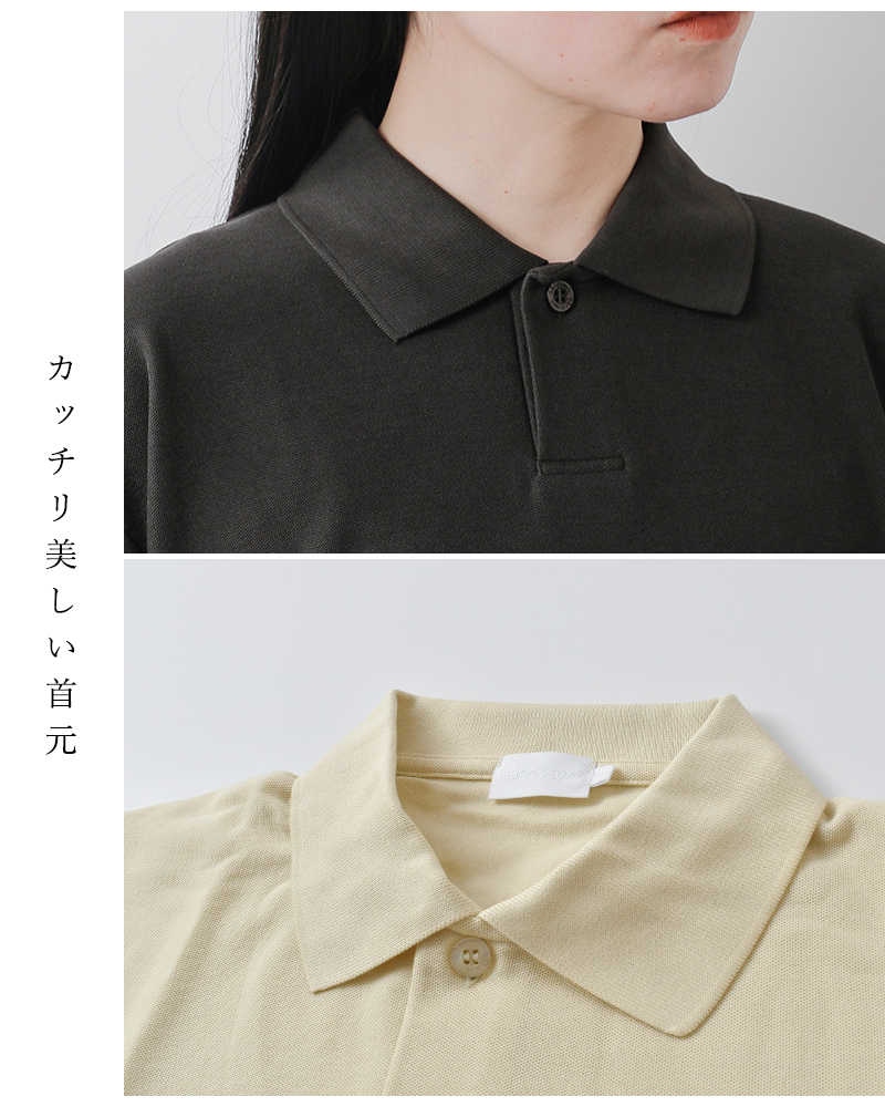 handvaerk(ハンドバーク)ピマコットンピケ半袖ポロシャツ
