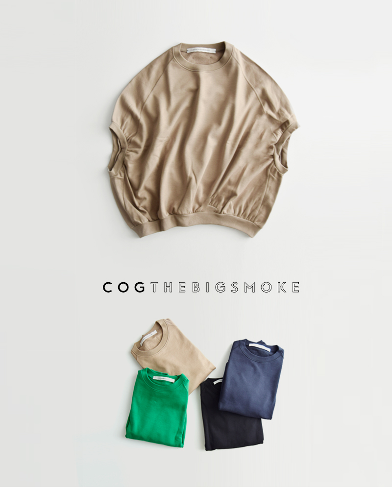 COGTHEBIGSMOKE(コグザビッグスモーク)オーガニックコットンワイドスウェットシャツ“BROOKLYNSWEATSHIRT”12101-171-219-1