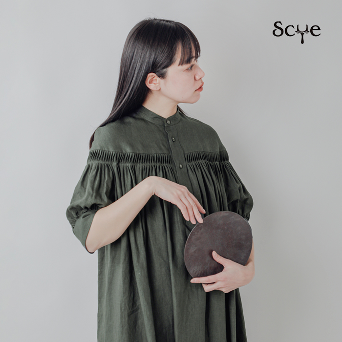 Scye(サイ)リネンキャンブリックタックドレス“60/1LinenCambricTuckedDress”1225-01002