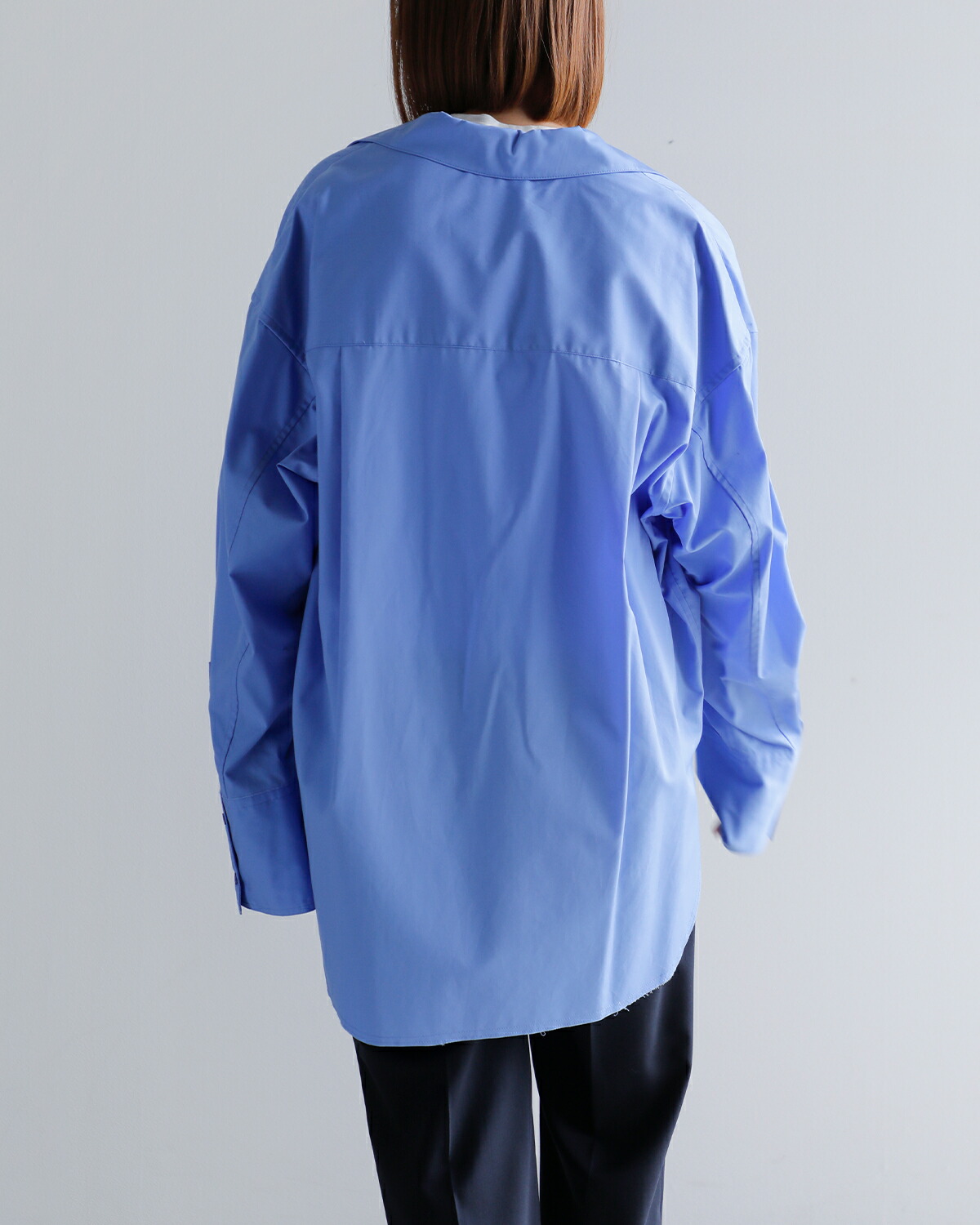 CREDONA(クレドナ)オーガニックコットンドロップショルダースキッパーシャツ“THECSKIPPERSHIRTS”1424510004-0