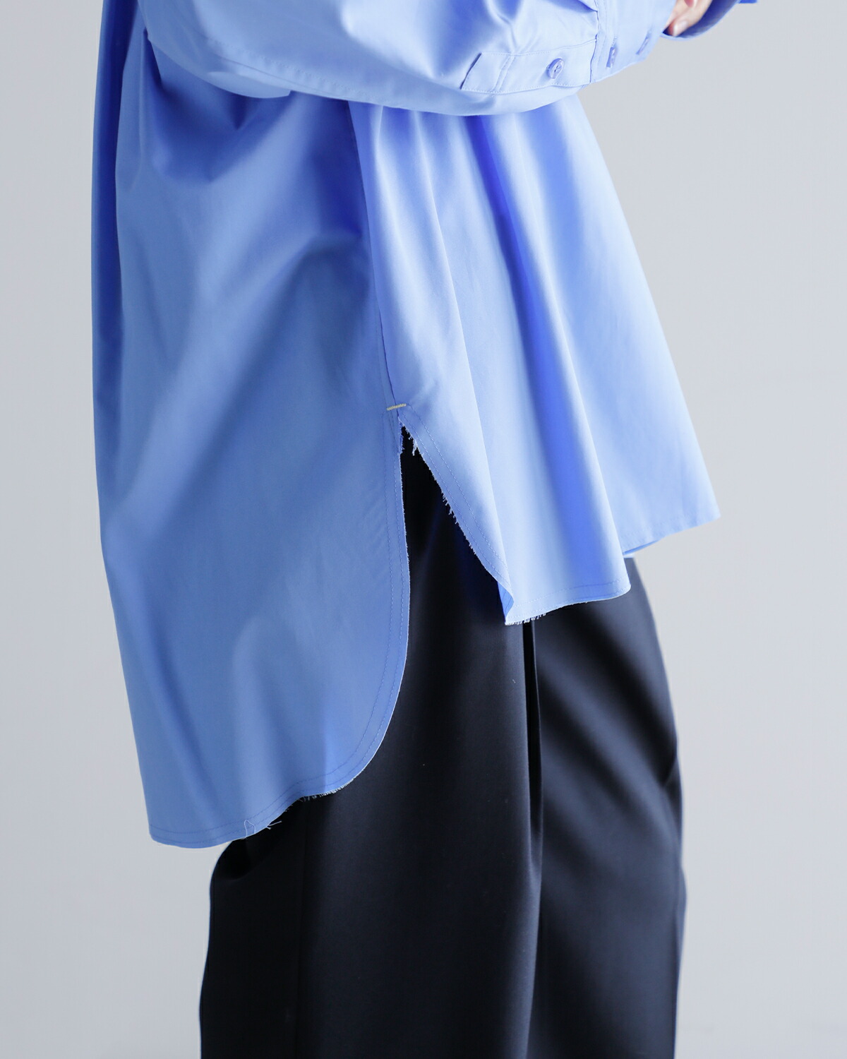 CREDONA(クレドナ)オーガニックコットンドロップショルダースキッパーシャツ“THECSKIPPERSHIRTS”1424510004-0