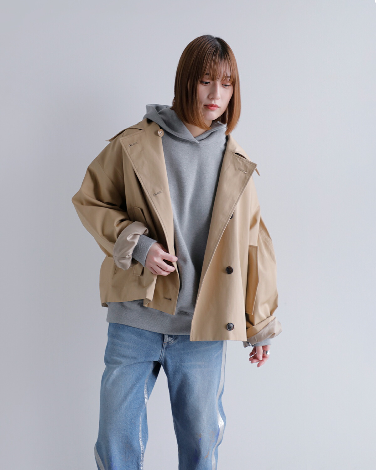 CREDONA(クレドナ)コットンオーバーサイズスウェットフーディー“THECHOODIE”1424612039-0