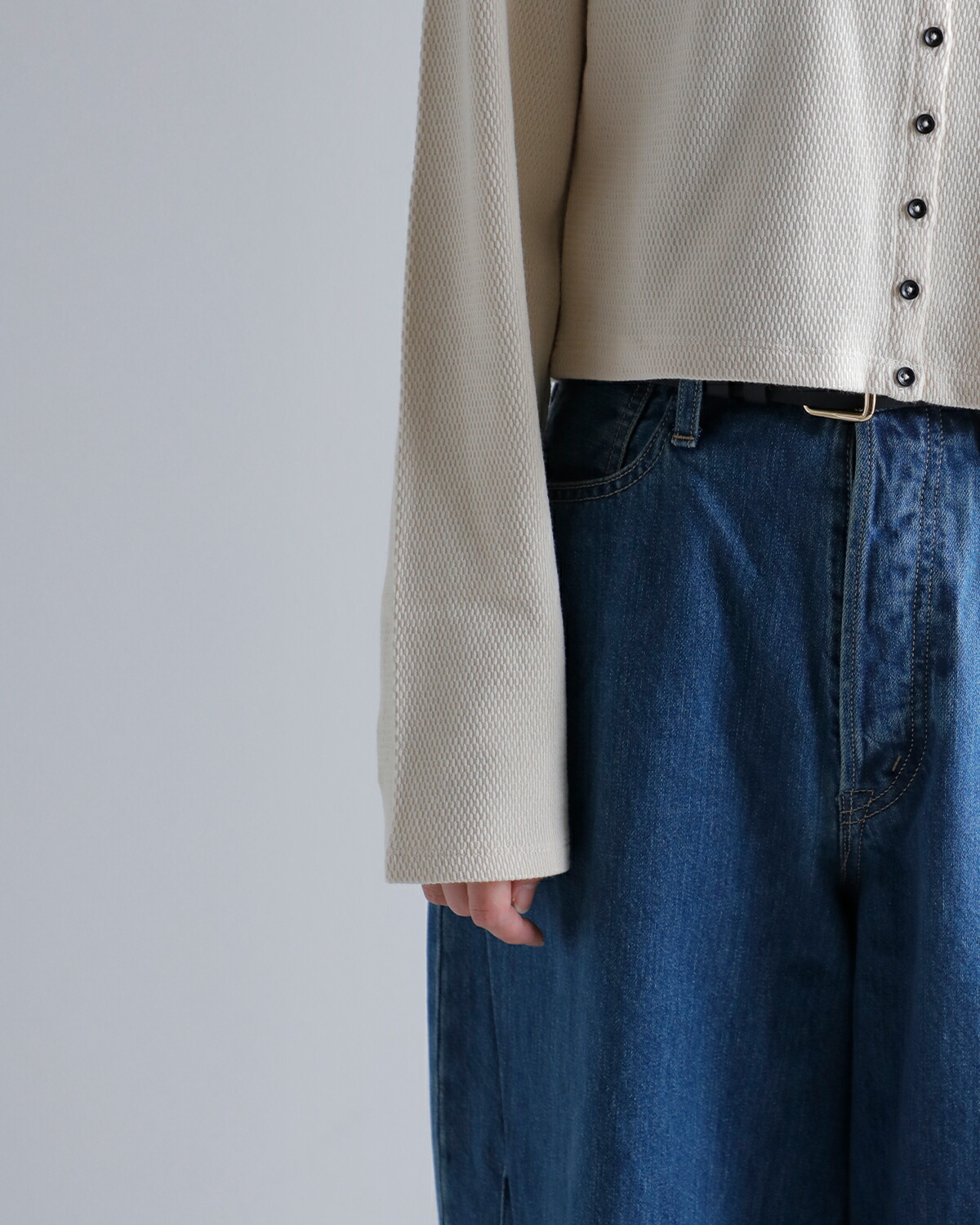 CREDONA(クレドナ)コットンハニカムセントラルサーマルカーディガン“CENTRALTHERMALCARDIGAN”1425112102-0