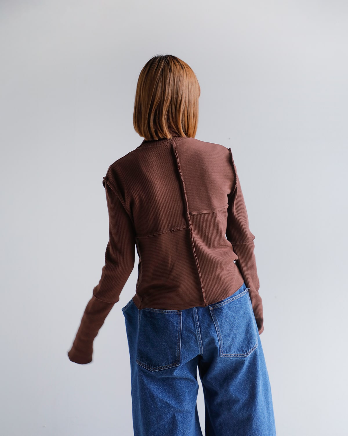 CREDONA(クレドナ)2wayヴィンテージリブダブルファスナーサーマルトップス “TERRA RIB 2WAY ZIP THERMAL” 1425112133-0