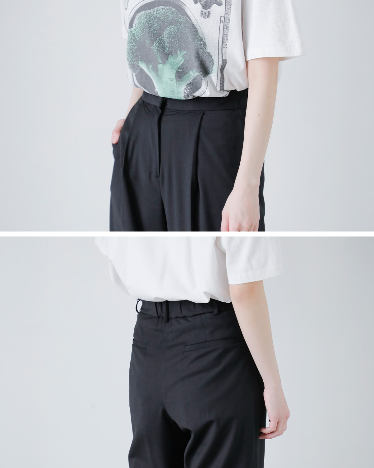 CREDONA(クレドナ)4wayストレッチ サマーウール トロピカル スウェイ スカーフ パンツ “SWAY SCARF PANTS” 1425120137-0