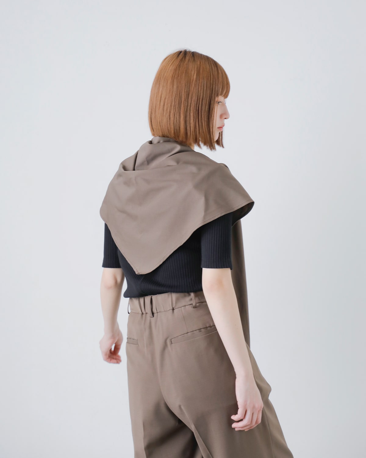 CREDONA(クレドナ)4wayストレッチ サマーウール トロピカル スウェイ スカーフ パンツ “SWAY SCARF PANTS” 1425120137-0