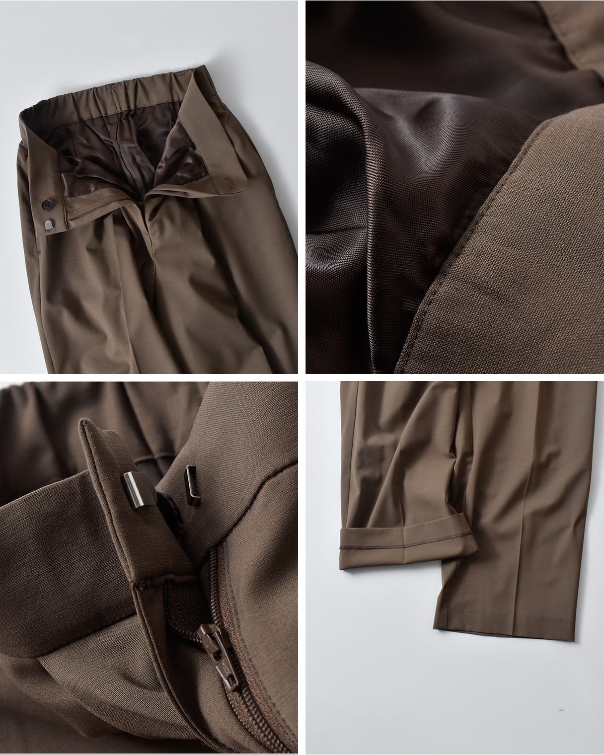 CREDONA(クレドナ)4wayストレッチ サマーウール トロピカル スウェイ スカーフ パンツ “SWAY SCARF PANTS” 1425120137-0