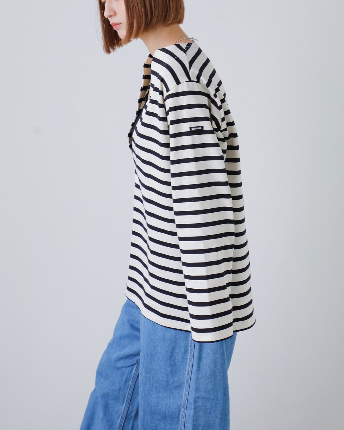 CREDONA(クレドナ)Vネックバスクシャツ “V NECK busk shirts” 1425212143-0