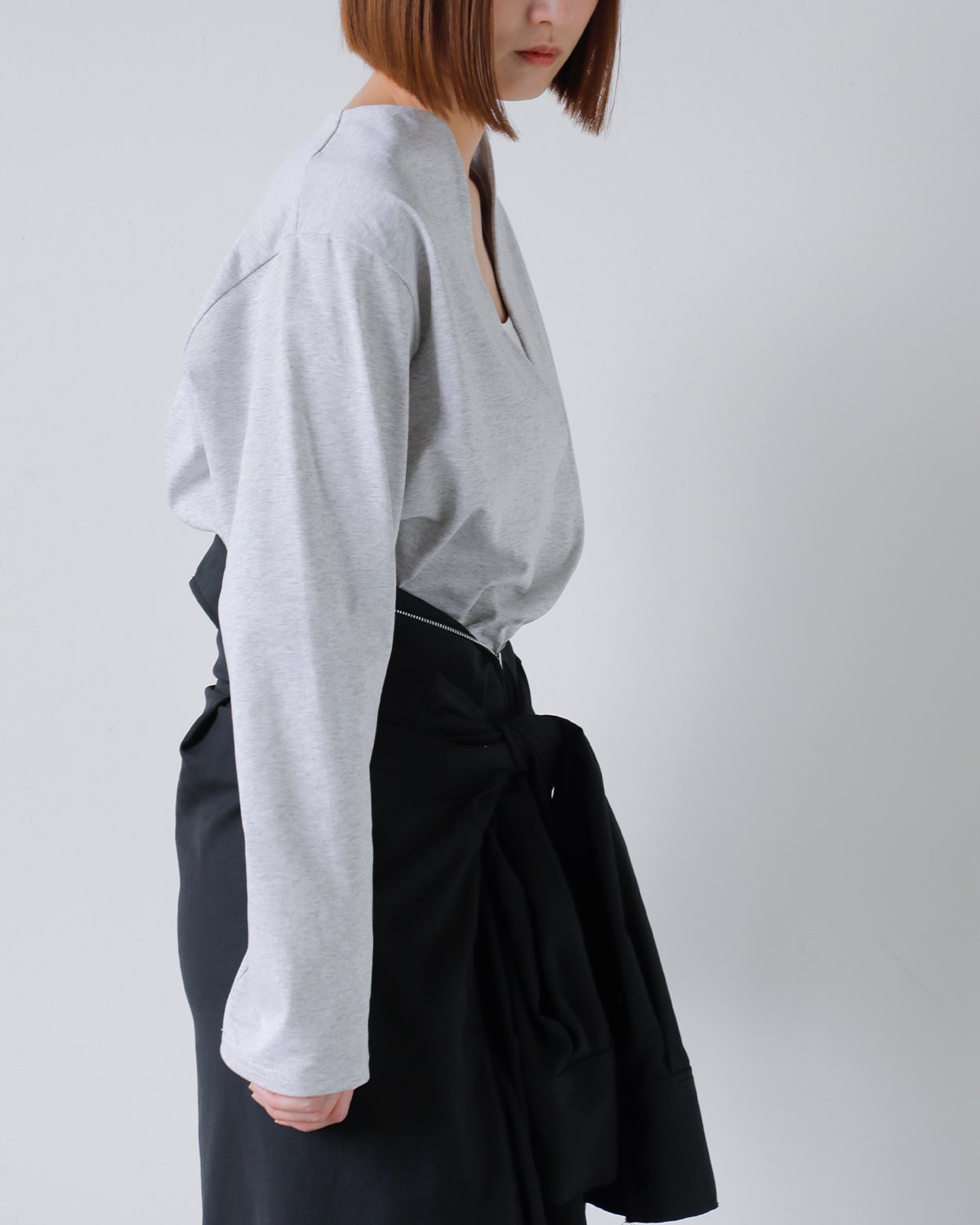 CREDONA(クレドナ)Vネックバスクシャツ “V NECK busk shirts” 1425212143-0