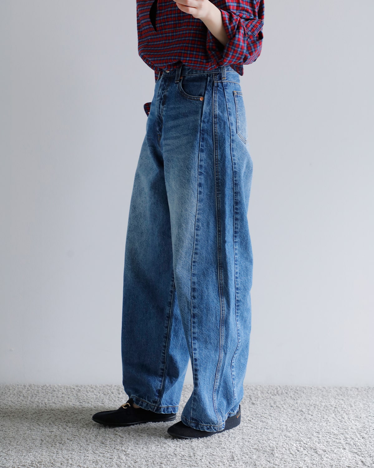 CREDONA(クレドナ)ワイドビートルデニムパンツ “WIDE BEETLE DENIM PANTS” 1425220126-0