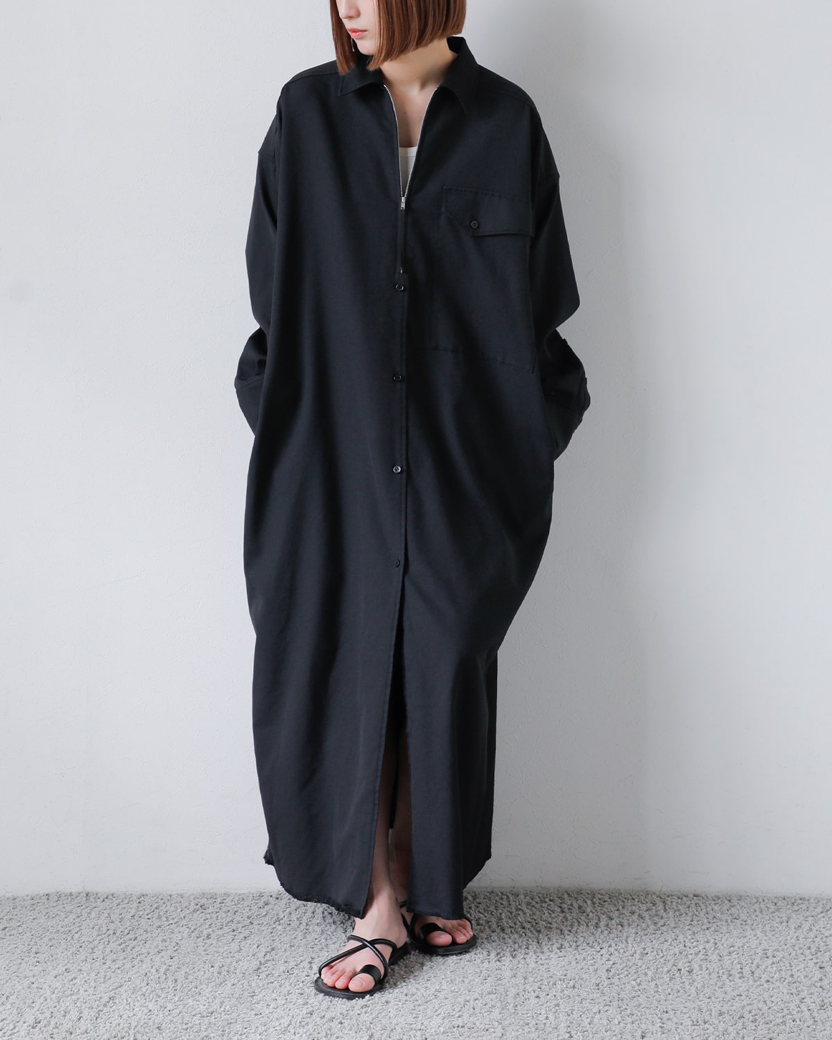 CREDONA クレドナ オックスフォード シャツ ドレス “OXFORD