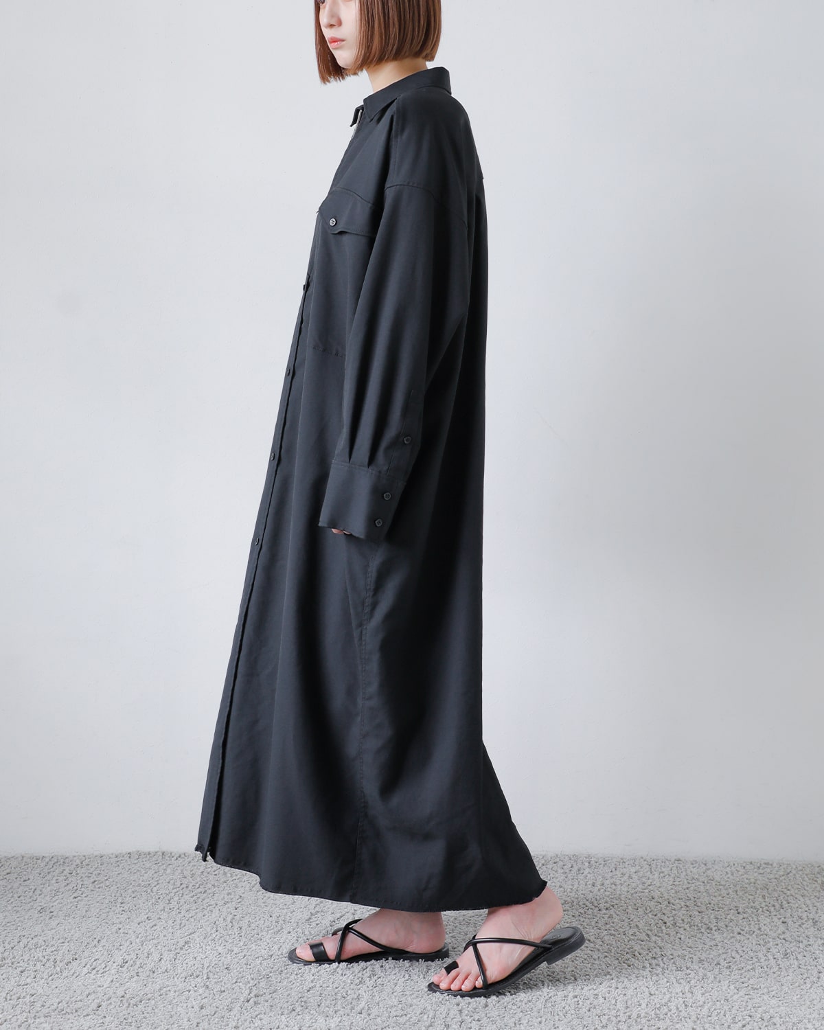 CREDONA(クレドナ)オックスフォードシャツドレス “OXFORD SHIRT DRESS” 1425230118-0