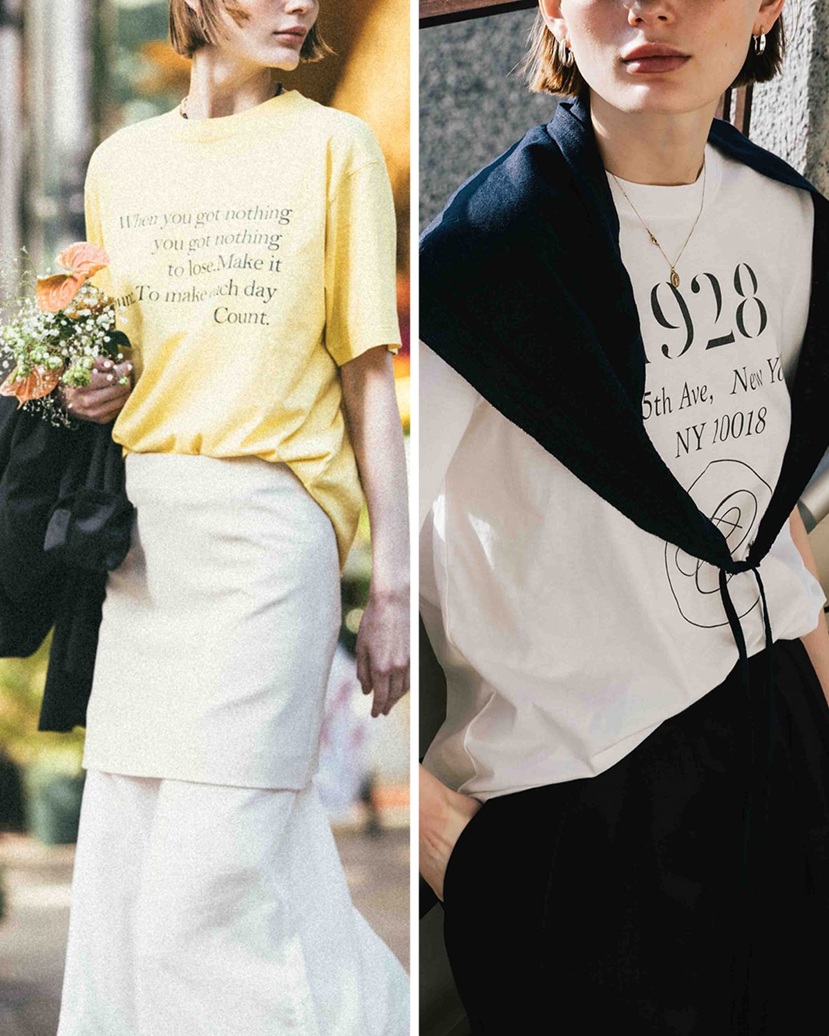 CREDONA(クレドナ)オーガニックコットンプリントパーマネントTシャツ “PARMANENT TEE” 14253122