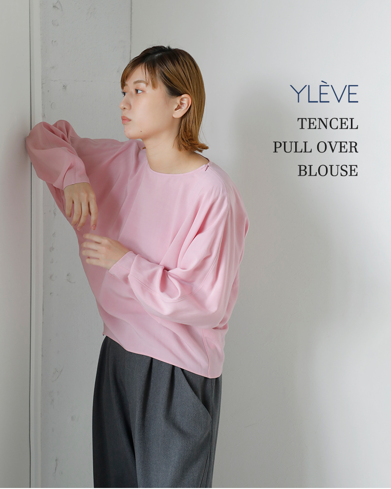 YLEVE(イレーヴ)テンセルプルオーバーブラウス“TENCELP/OBL”16851-50065