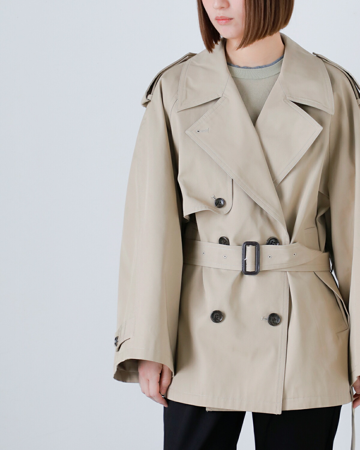 2025SS CLANE OVER SHORT TRENCH COAT 2025SS CLANE OVER SHORT TRENCH COAT