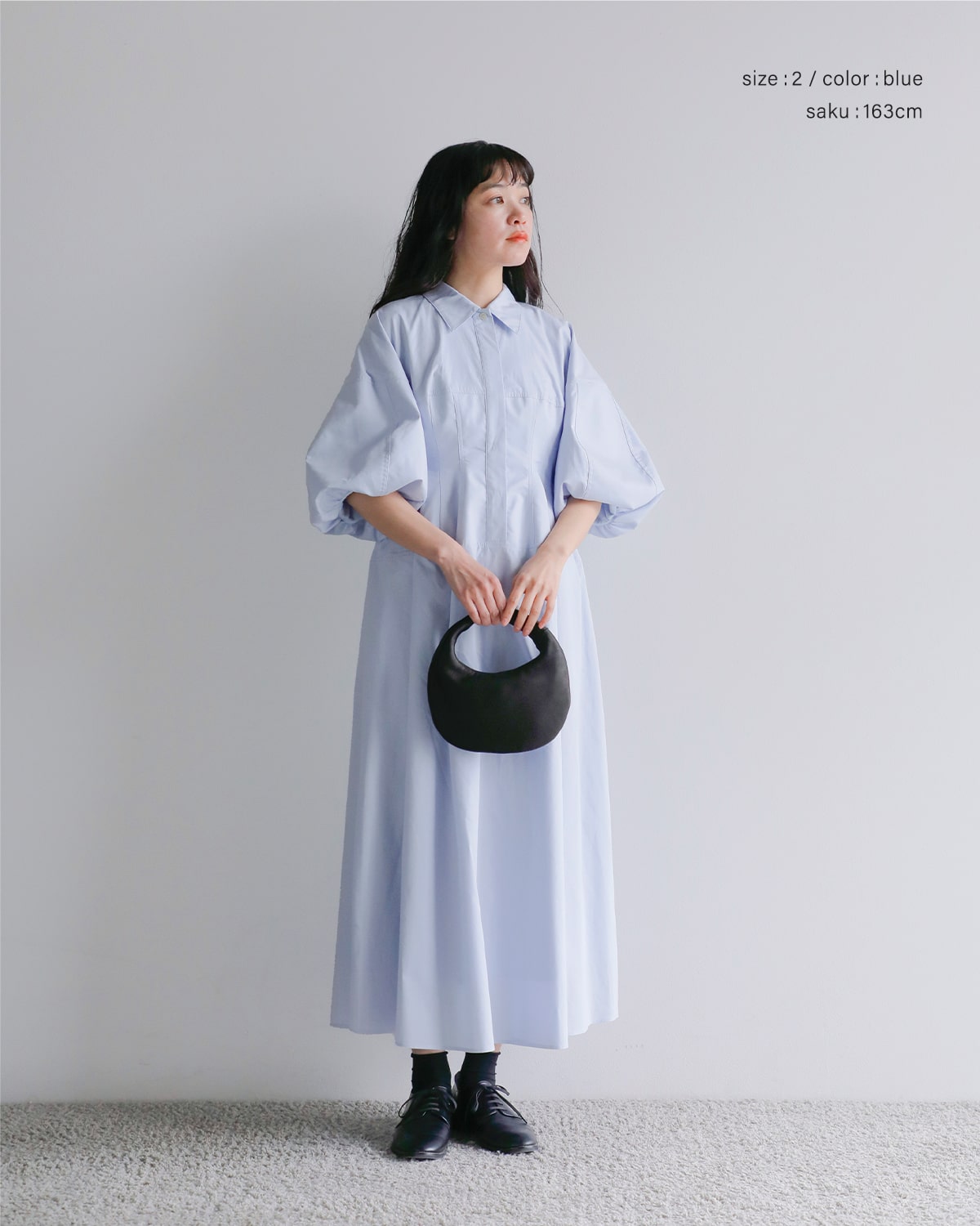 CLANE(クラネ)ウエストデザインボリュームワンピース 18112-5072