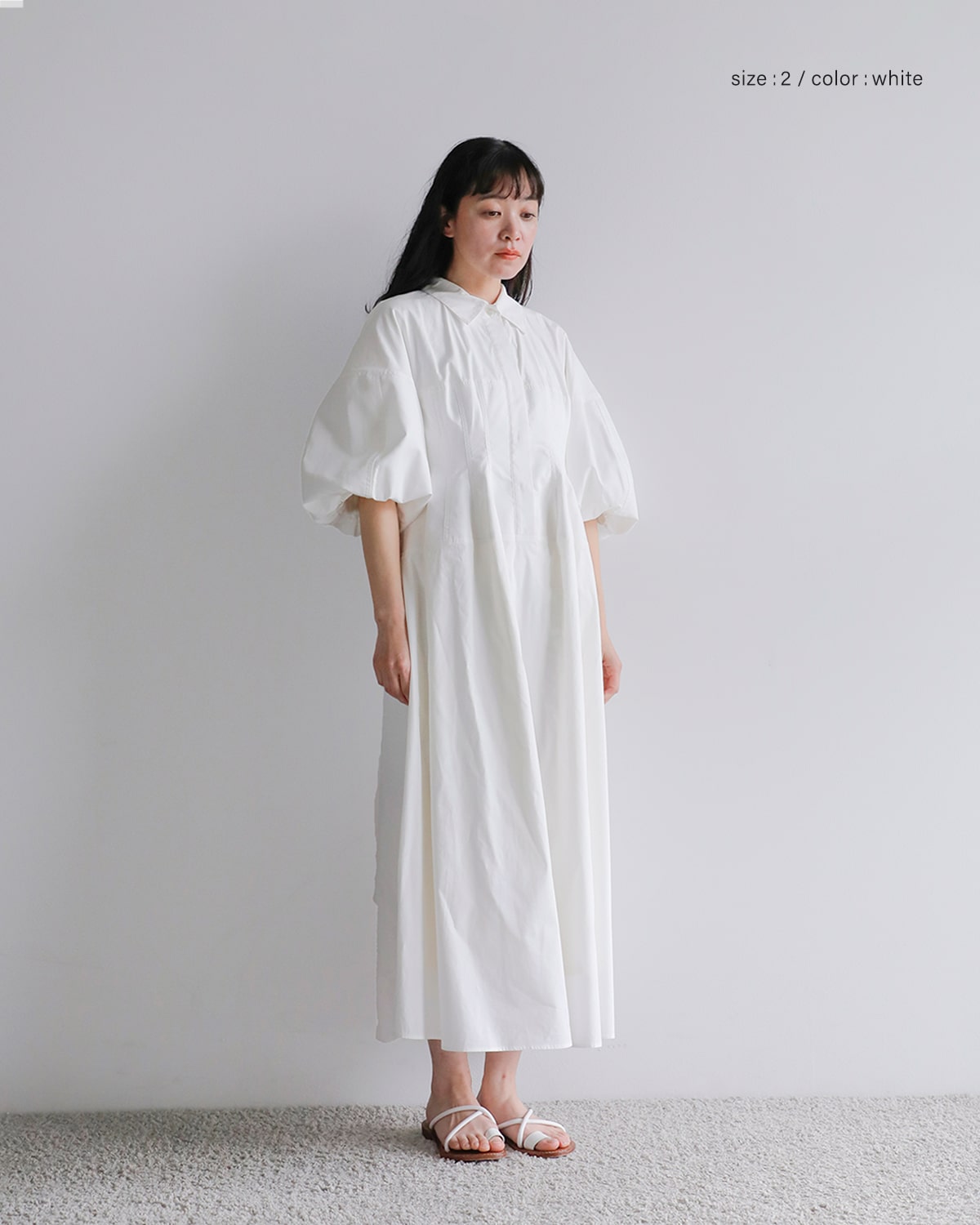 CLANE(クラネ)ウエストデザインボリュームワンピース 18112-5072