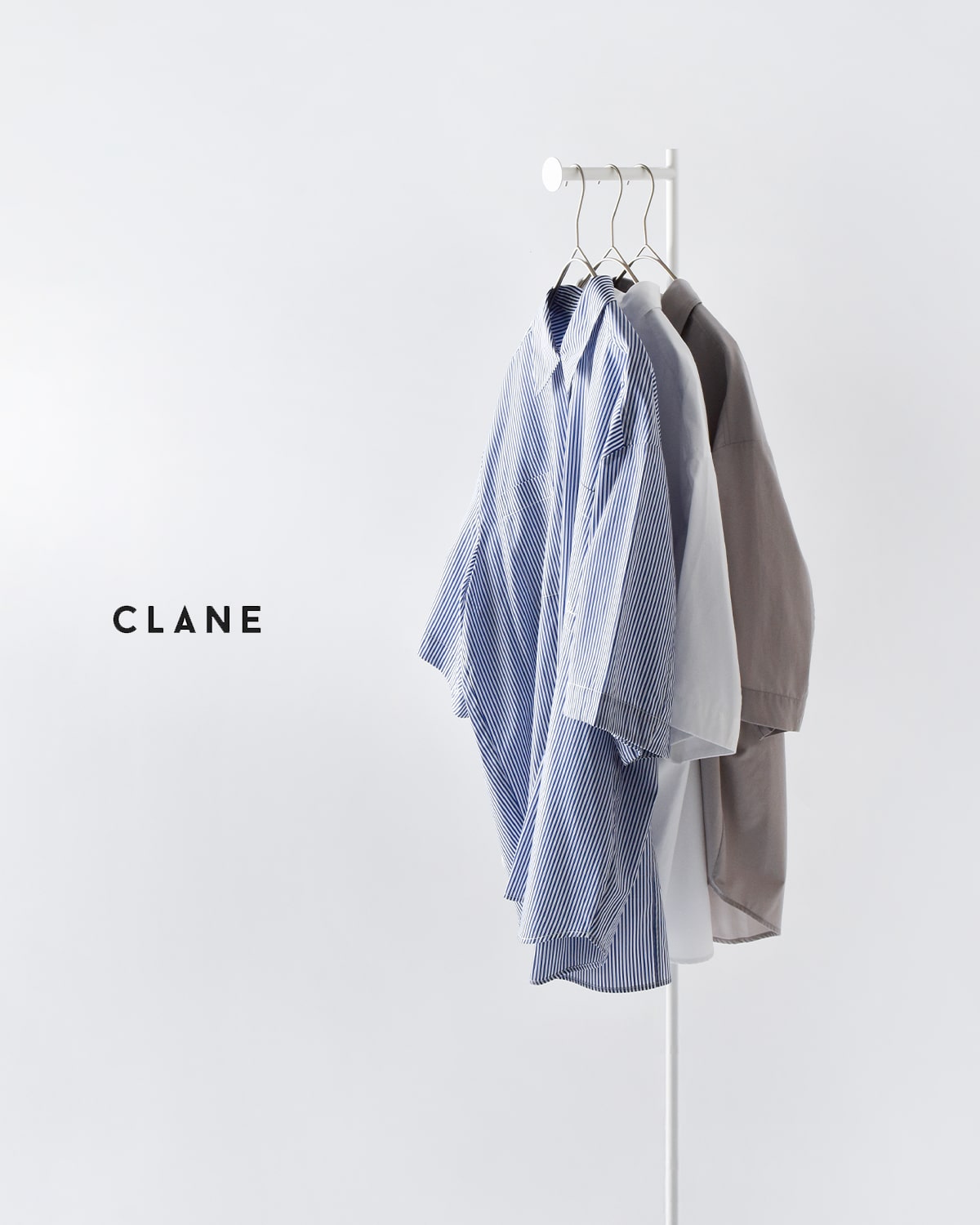 CLANE(クラネ)ハーフスリーブ ヒュージ シャツ18122-4202