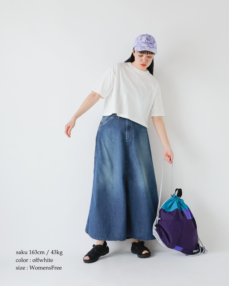 Healthknit(ヘルスニット)コットン トンプキンス ジャージー クロップド クルーネック 半袖 Tシャツ 215