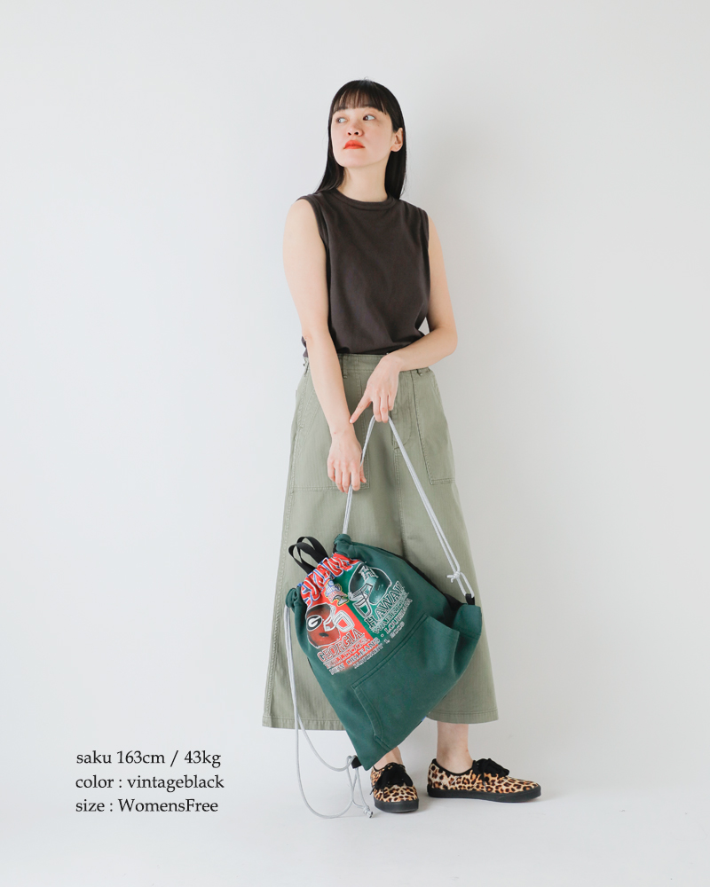 Healthknit(ヘルスニット)コットン トンプキンス ジャージー スリーブレス プルオーバー 216