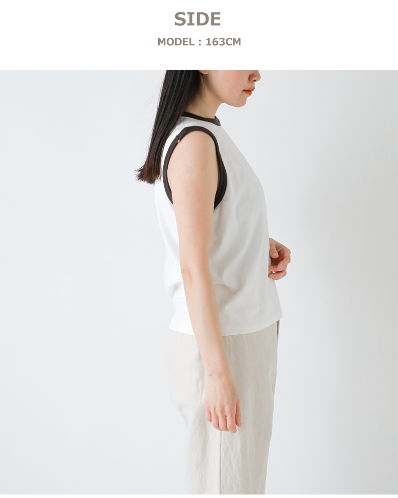 Healthknit(ヘルスニット)コットン トンプキンス ジャージー スリーブレス プルオーバー 216