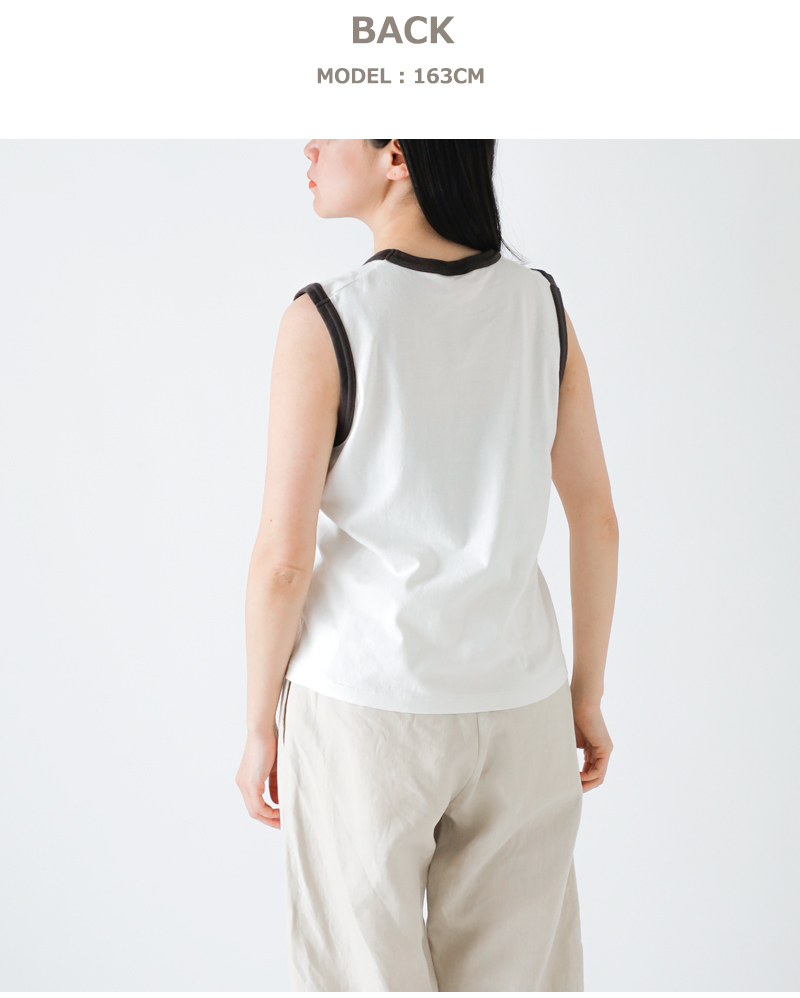 Healthknit(ヘルスニット)コットン トンプキンス ジャージー スリーブレス プルオーバー 216