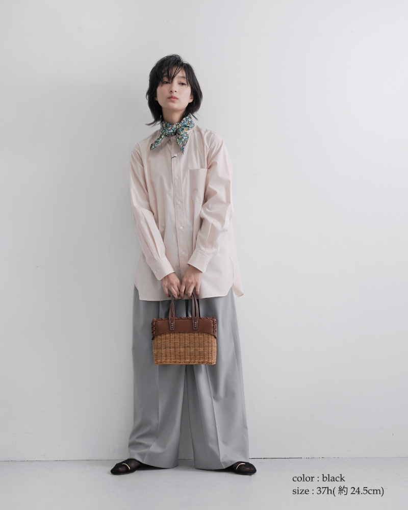 HENRI EN VARGO(ヘンリエンヴァーゴ)ナイロンシープスキンサムリングネットパンプス“OLGA”251119