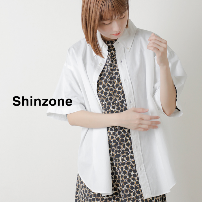 Shinzone(シンゾーン)コットンハーフスリーブダディシャツ“HALFSLEEVESDADDYSHIRT”25mmsbl06