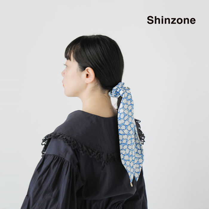 Shinzone(シンゾーン)ポルトプリントリボンシュシュ“RIBBONSCRUNCHIE”25mmsit03