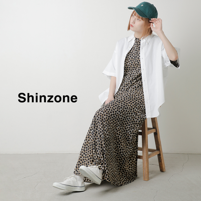 Shinzone(シンゾーン)ポルトプリントフレアワンピース“PORTOPRINTDRESS”25mmsop01