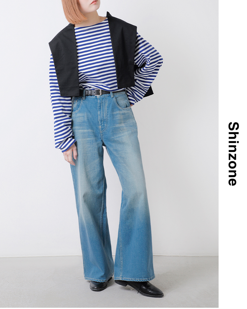 Shinzone(シンゾーン)ロビンソンワイドデニムパンツ“ROBINSONDENIMPANTS”25mmspa07