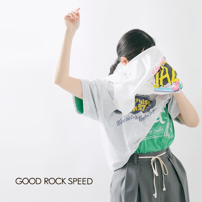 GOOD ROCK SPEED(グッドロックスピード)コットンロゴプリントTシャツ25org104w-5w-6w-7w