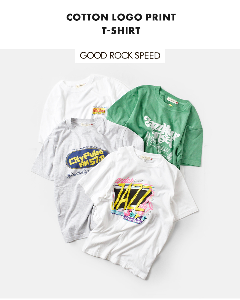 GOOD ROCK SPEED(グッドロックスピード)コットンロゴプリントTシャツ25org104w-5w-6w-7w