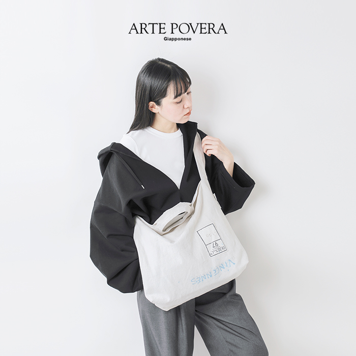 ARTE POVERA(アルテポーヴェラ)USEDフランスシーツリメイクトート＆ショルダー2wayバッグ25sp36