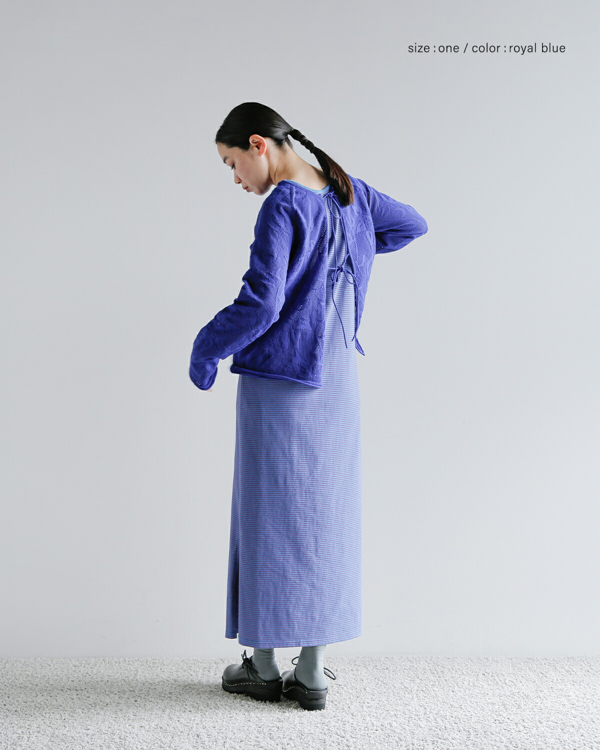 A MENDA(アメンダ)フラワーレースパターンメッシュニットカーディガン“flowerlacepatternmeshknitcardigan”25ss-me005