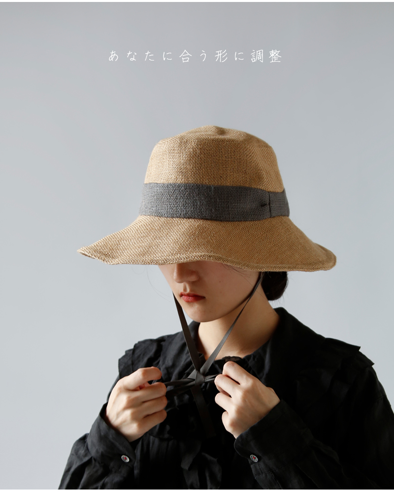 GANNI リボンハット 30%OFF】TSUYUMI ツユミ ジュート エンベデッド リボン ハット
