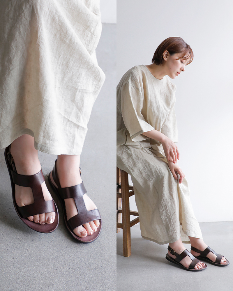 美品【バーバリー】ストラップサンダル フラットサンダル 38 幅広特注】サンダル レディース 歩きやすい 痛くない ストラップ
