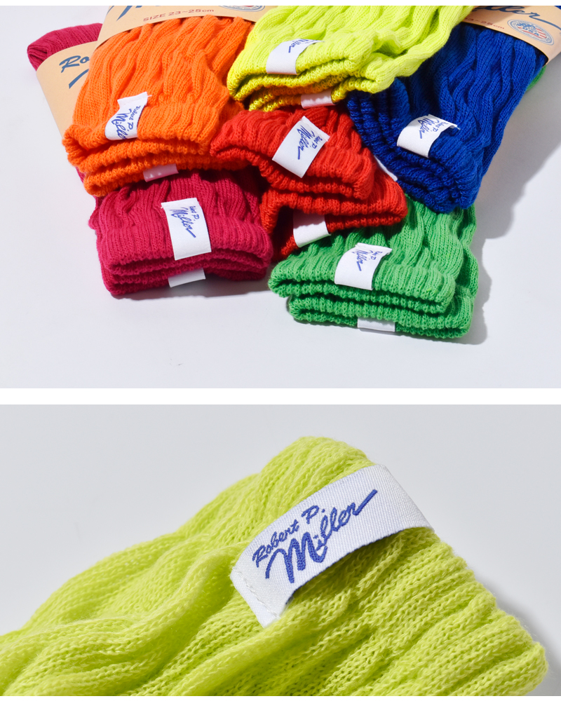 MILLER(ミラー)1Pカラーギャザークルーソックス352c