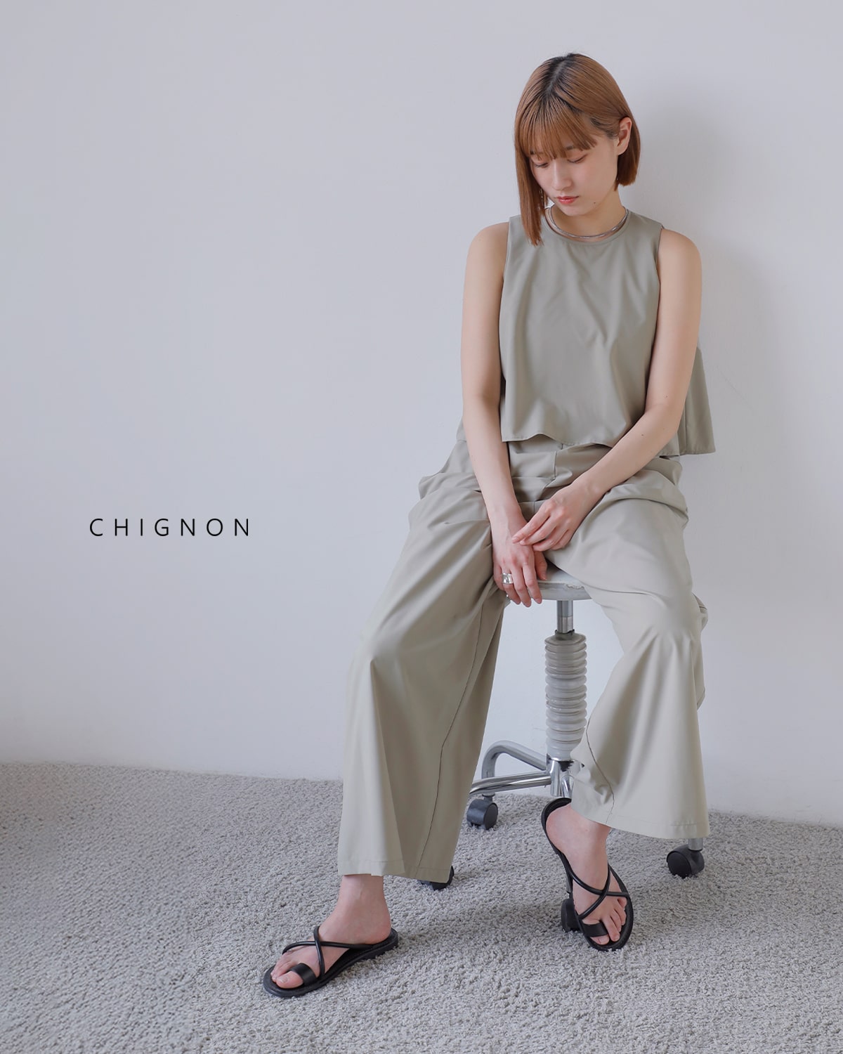 50%OFF】CHIGNON シニヨン タフタレイヤー コンビネゾン 3652