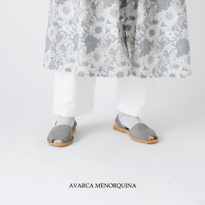 AVARCA MENORQUINA(アバルカメノルクイナ)スエードレザーバックストラップフラットサンダル500-ante
