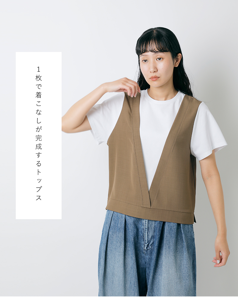 CYAN TOKYO(シアントーキョー)レイヤーライクコンビトップス501350