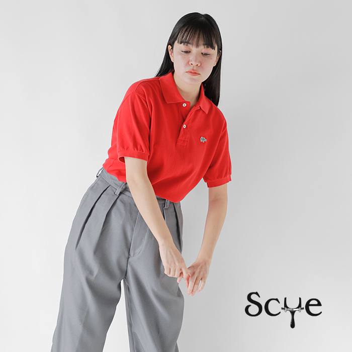 SCYE BASICS(サイベーシックス)コットンピケポロシャツ“CottonPiquePoloShirt”5225-21717