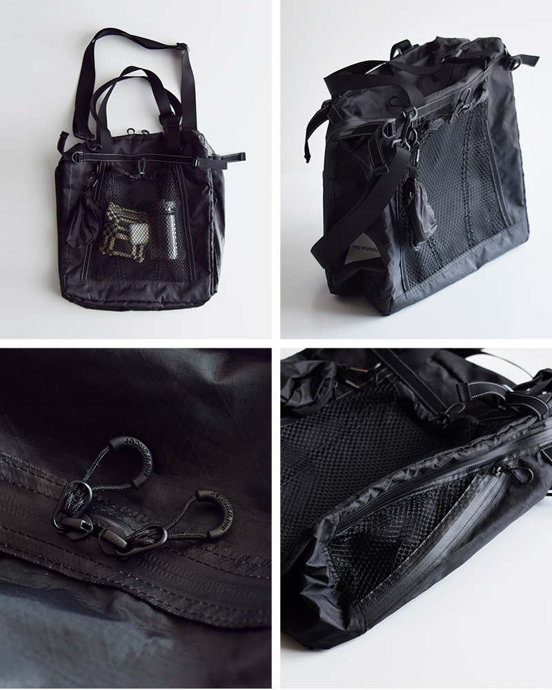 and wander(アンドワンダー)エコパック30L3wayトートバッグ“ECOPAK30L3waytotebag”574-3975005