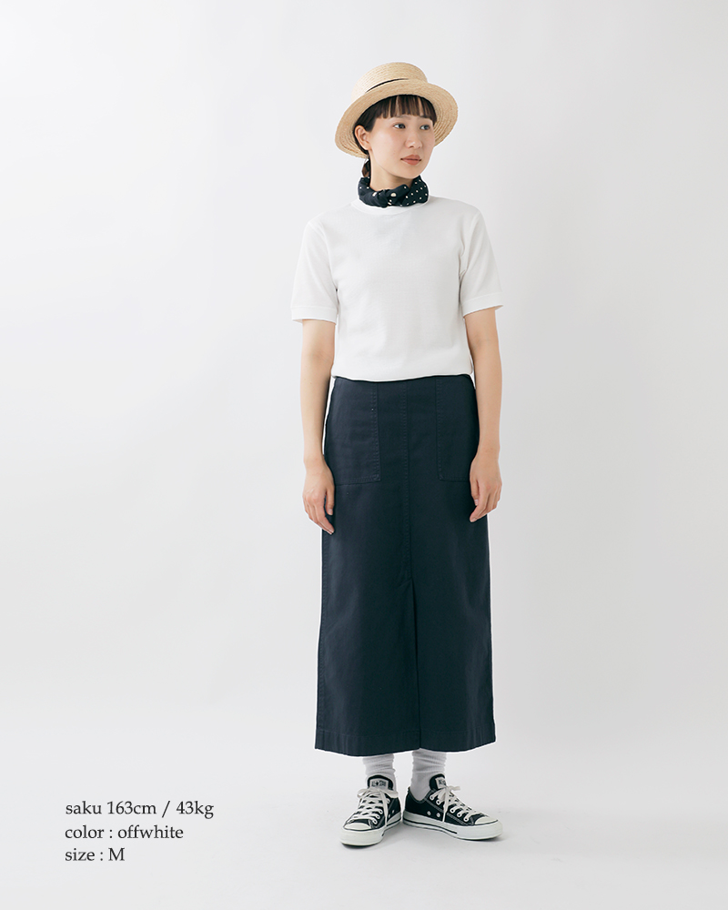 Healthknit(ヘルスニット)ベーシックワッフルクルーネック半袖プルオーバー602s