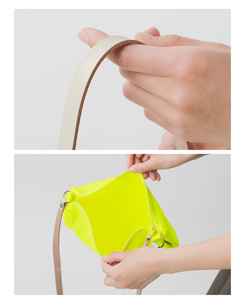 BAG’n’NOUN(バッグンナウン)モンタナナイロンレザーストラップポシェット“POUCHLONG/MNT”70021040