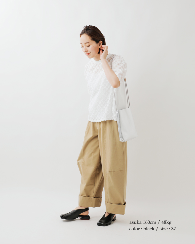 yuko imanishi+ ユウコイマニシプラス レザー バックストラップ