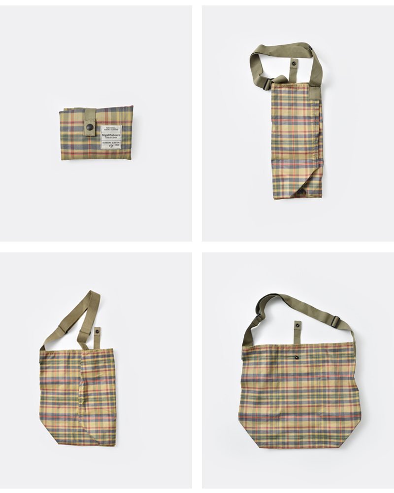 NIGEL CABOURN(ナイジェルケーボン)ラミーマルチチェックバッグ8050-00-61024