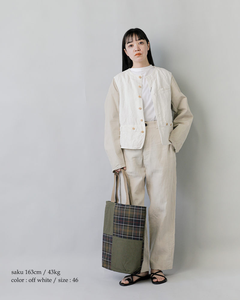 NIGEL CABOURN(ナイジェルケーボン)レイルロードウエストヘンプキャンバスジャケット8050-00-80000