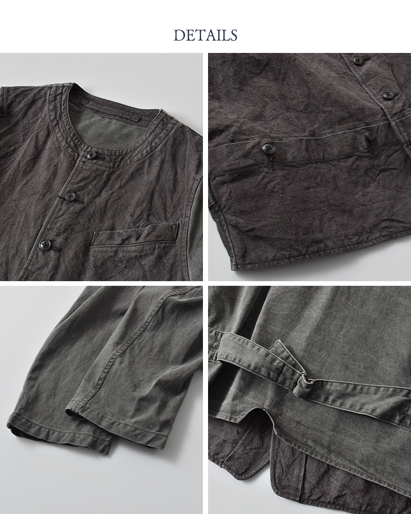 NIGEL CABOURN(ナイジェルケーボン)レイルロードウエストヘンプキャンバスジャケット8050-00-80000