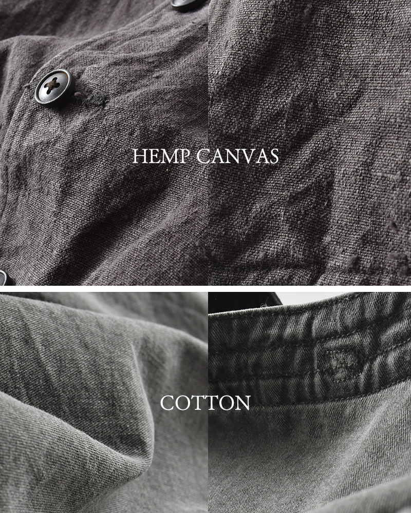 NIGEL CABOURN(ナイジェルケーボン)レイルロードウエストヘンプキャンバスジャケット8050-00-80000